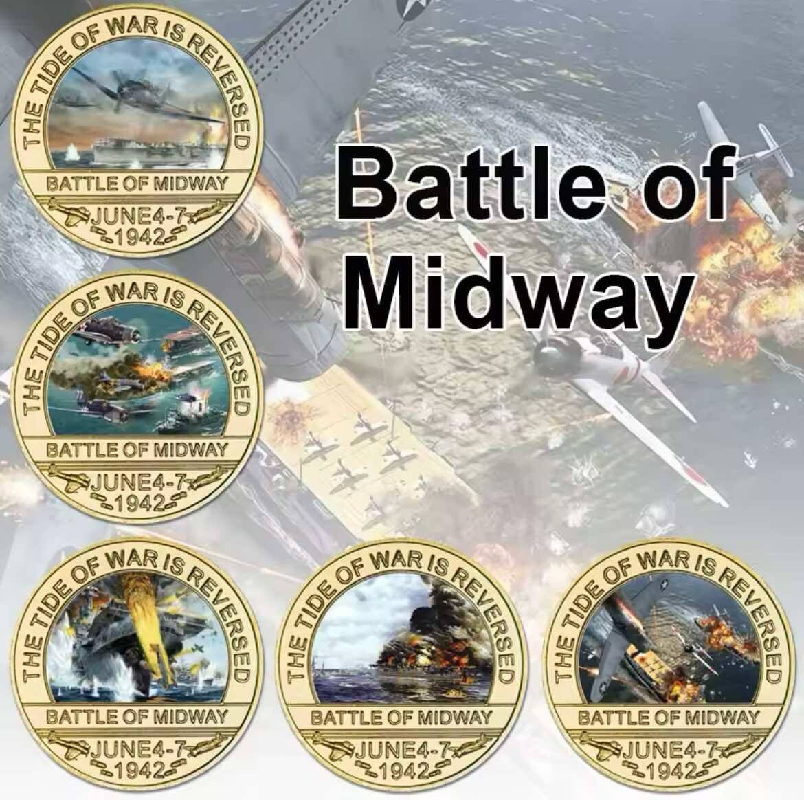 5 Dollars Argent 2025 Colorisée - Bataille De Midway Haut-relief - Trésor Du Patrimoine