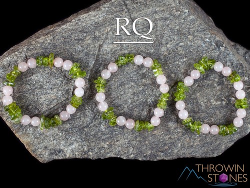 PERIDOT Crystal Bracelet - Amethyst, Rose or Clear Quartz - Jewelry, E2014 - Picture 9 of 10