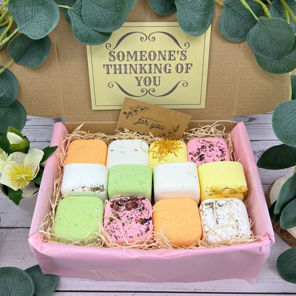 THREE BEARS EMPORIUM Pamper Gift Set FOR WOMEN SPA TREAT Shower Steamers BATH Pamper Hamper VEGAN