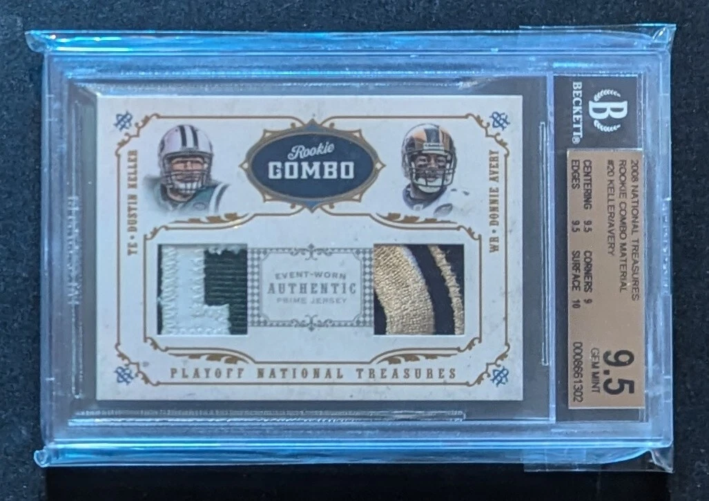 Dustin Keller Playoff National Treasure Rookie Signature Combo Material #132 Gold