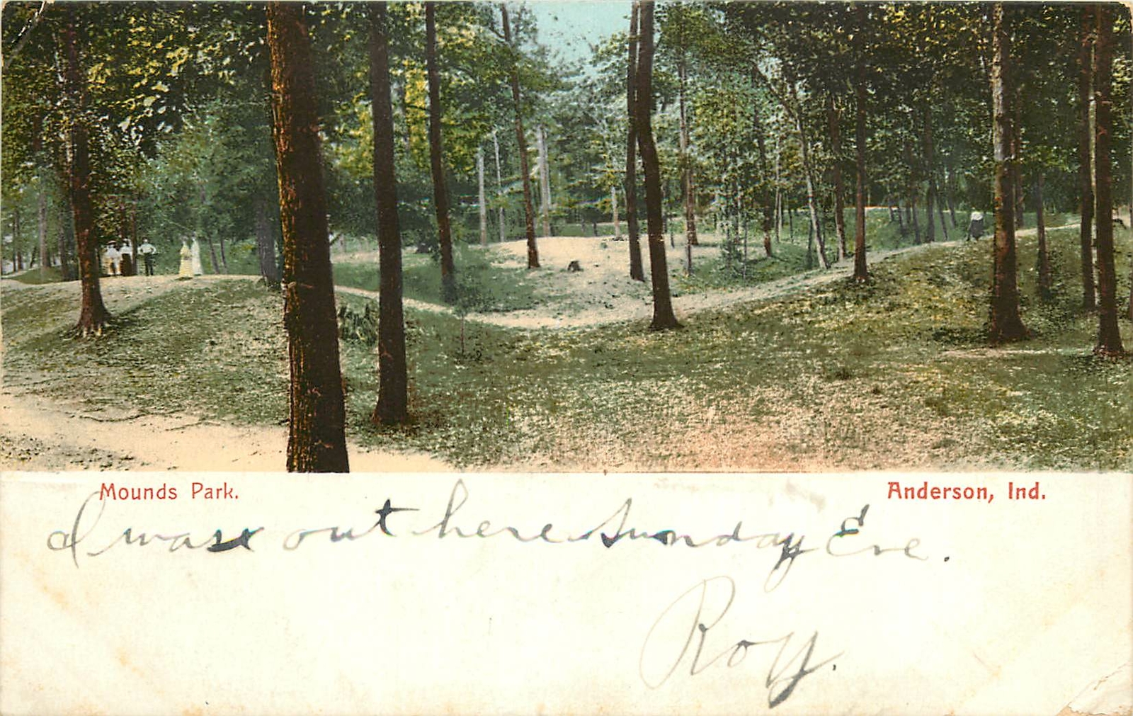 Indiana, IN, Anderson, Mounds Park UDB 1907 Postcard | eBay