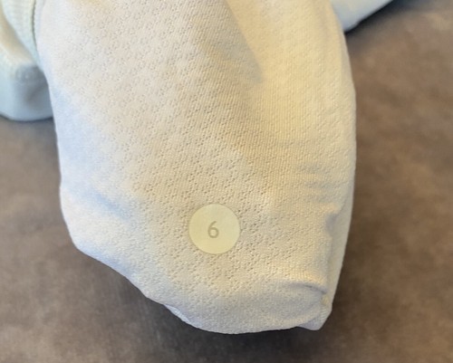 Lululemon Womens Athletic Top White 1/4 Zip Running Jogging Long Sleeve Size 6 - Picture 6 of 8