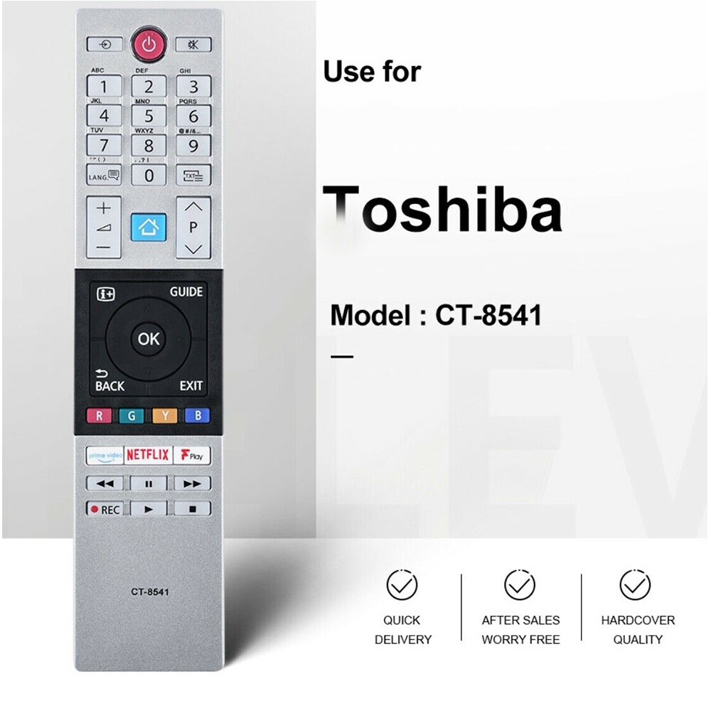 Ersatz Fernbedienung CT-8543 CT8543 F??1r Toshiba TV W NetFlix And