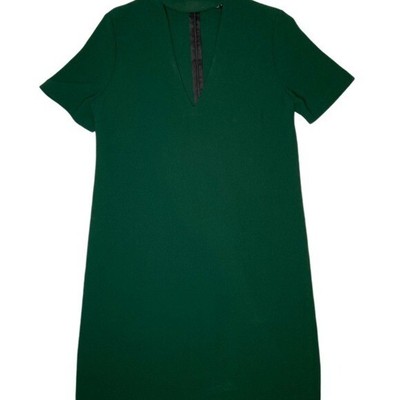 Zara Emerald Green V-neck Choker Mini Dress XS | eBay Zara Emerald Green V-neck Choker Mini Dress XS | eBay