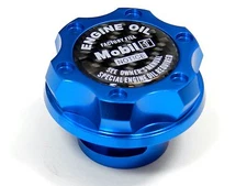 MOBIL 1 CNC BILLET ENGINE OIL FILLER CAP FOR CHEVY LS1 LS2 LS3 LS6 BLUE CF