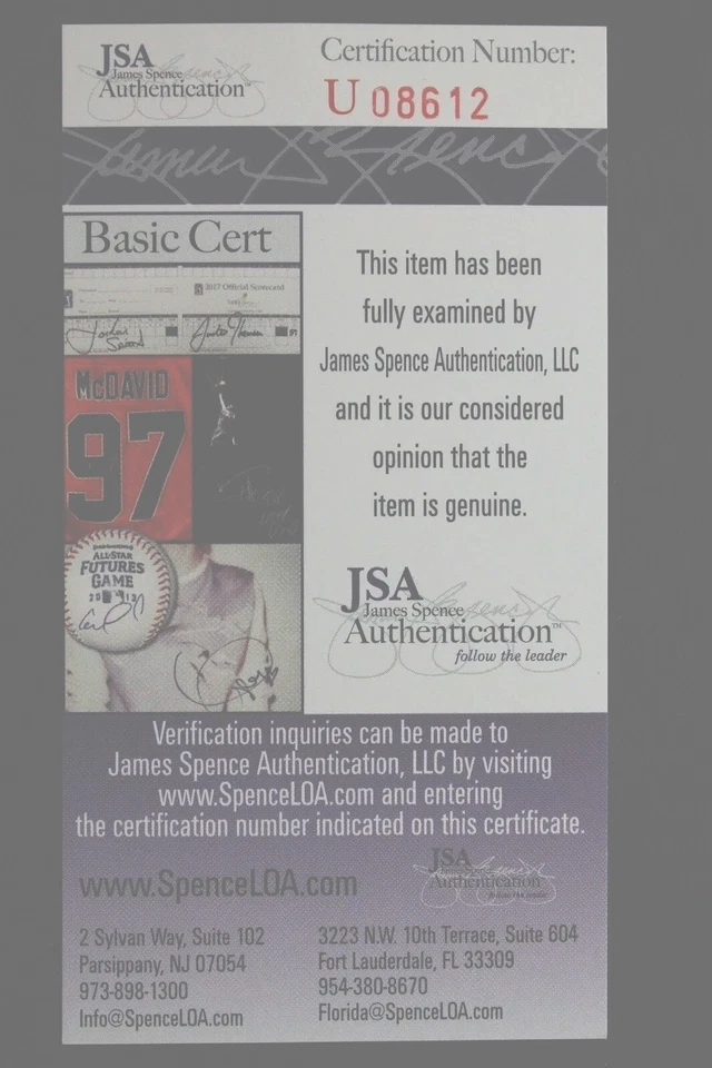 Howie Long Oakland LA Raiders HOF Autographed Signed 3x5 Cut Card JSA COA - Image 3 of 4