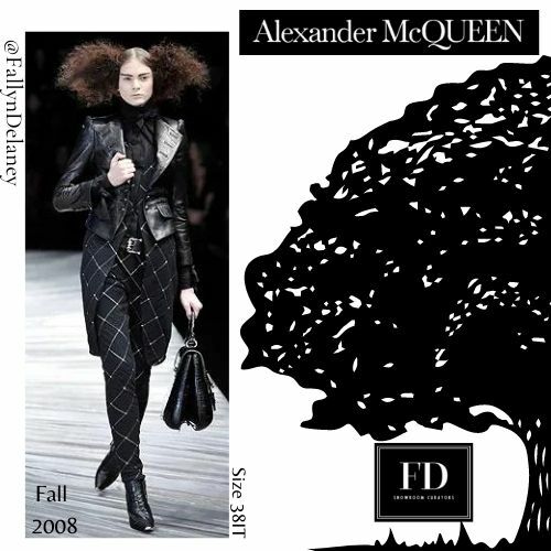 Alexander McQueen Runway/Editorial Leather Wool Coat Fall/Winter