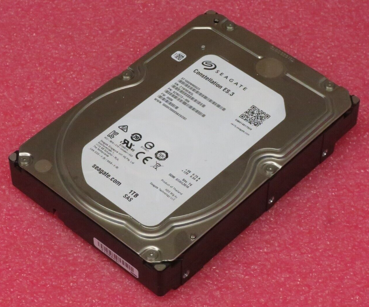Seagate Constellation 1TB ES.3 ST1000NM0023 7.2K SAS 6Gb/s Hard 