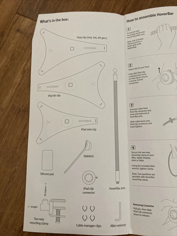 Twelve South HoverBar 3 Adjustable Arm for iPad 2 3 4 / iPad Air / iPad mini - Image 3 of 4