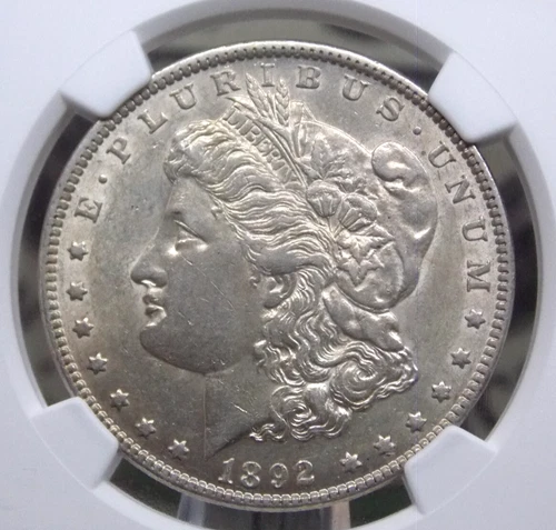 1892 "P" Morgan SILVER Dollar $1 NGC AU58 #010 About Uncirculated ECC&C, Inc.