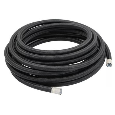6AN PTFE Fuel Hose Line E85 Nylon Braided 10FT/20FT ID 5/16'' OD 0.465'' Black