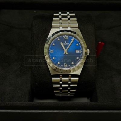 Tudor Royal Diamonds Blue Dial 38MM Full Set New May 2026 M28500-0006 Pre-Owned