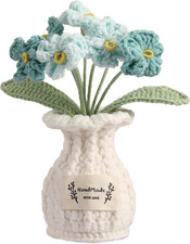 Crochet Forget-Me-Not Flower Pot - Thoughtful Gift for Any Occasion