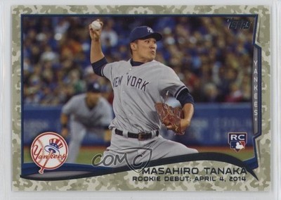 2014 Topps Update Rookie Debut Camo 25/99 Masahiro Tanaka #US-25 Rookie RC 1h0p