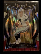 2024 Panini Select - Concourse Drew Bledsoe #53 Black & Red Shock Prizm