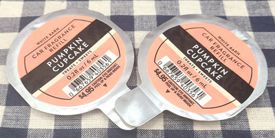 2-Pack ALL NEW Pumpkin Cupcake Scentportable CAR Refills Bath & Body Works