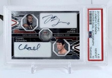 2013 Jon Jones Chael Sonnen dual auto 21/25 PSA 10 (POP 2)