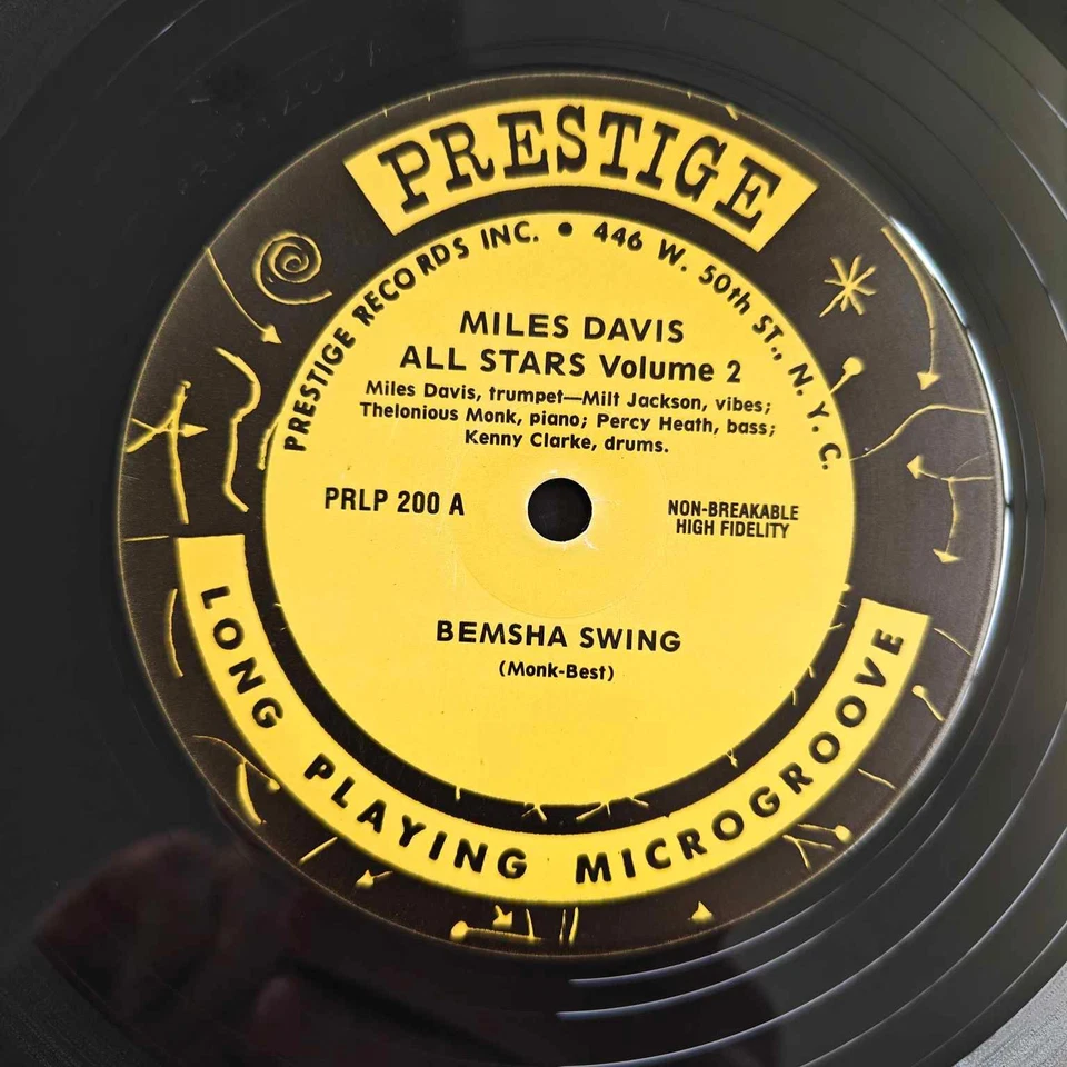 Miles Davis All Stars (Vol. 2) Prestige records, USA - Image 2 of 4