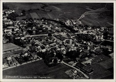 Postcard Eichendorf in Lower Bavaria, aerial view of Lower Bavaria,... - 11427054