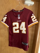 NIKE WASHINGTON REDSKINS #24 JOSH NORMAN WOMENS SMALL STITCHED 🧵 JERSEY (B77)