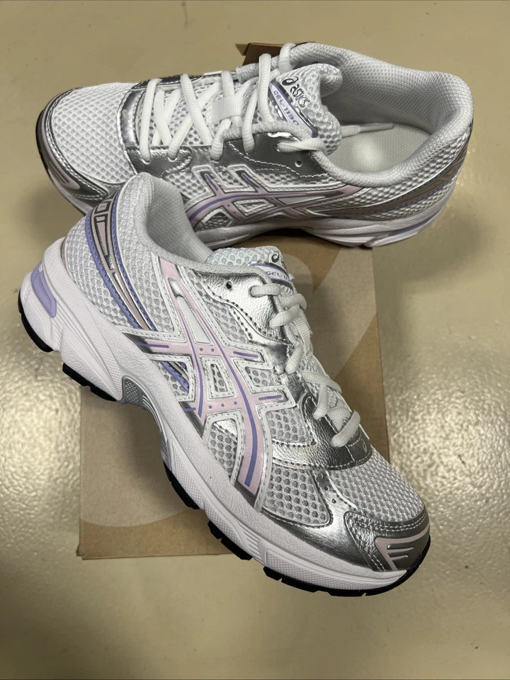 ASICS Gel-1130 “White Cosmos” Colorway Size 5Y GS Authentic 1204A169-103 - Image 3 of 4