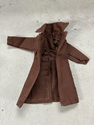#ad SU CH LTC GB DBN: 1 12 Dark Brown Wired Trench Coat for 6quot; action figure $13.99