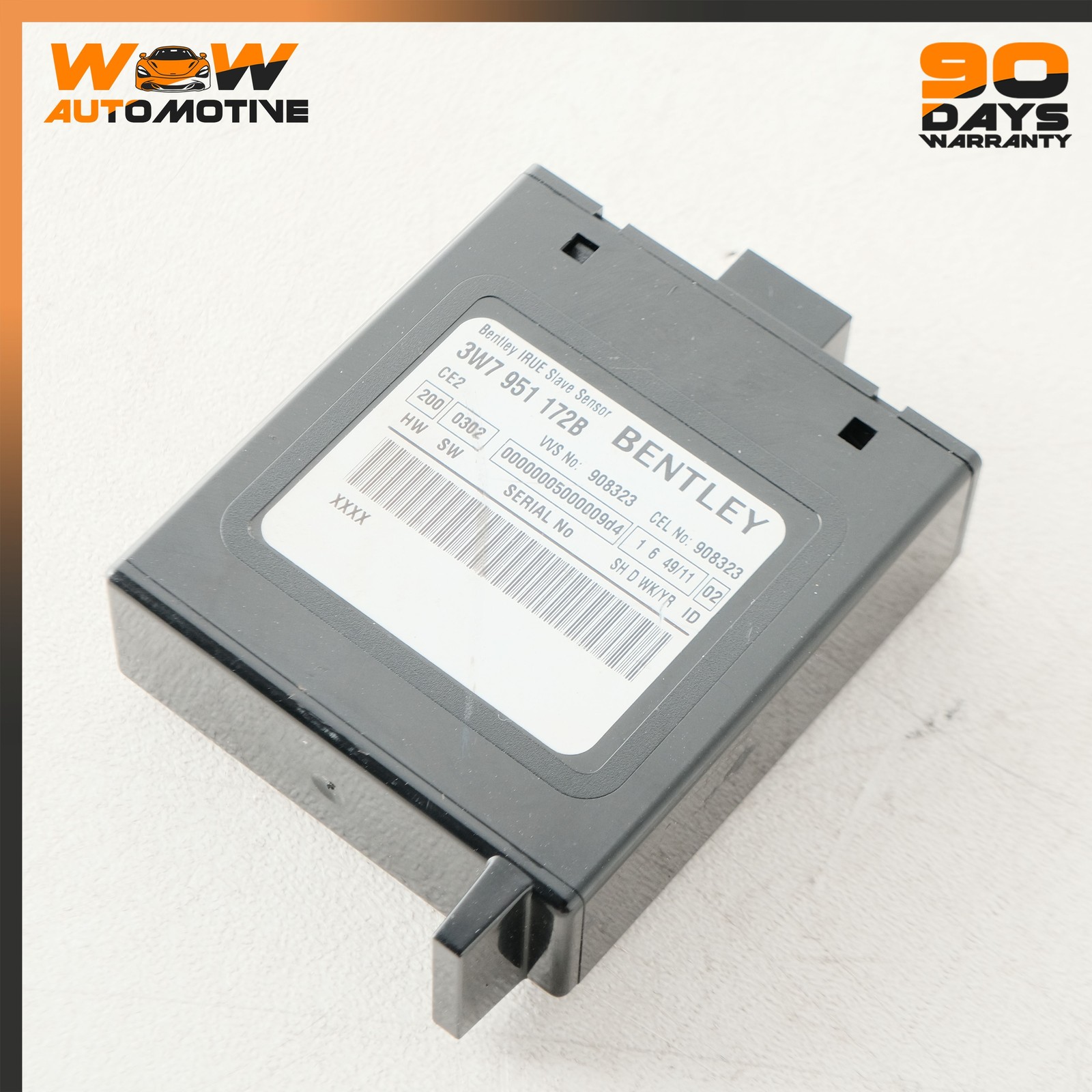 10-18 BENTLEY CONTINENTAL GTC GT ANTI THEFT ALARM MOVEMENT MODULE 3W7951172A OEM