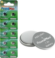 PoundMax AG3 LR41 Batteries 1.5v Alkaline Button Cell Battery - 10 Count