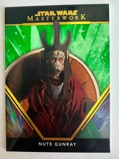 Nute Gunray 2024 Topps Star Wars Masterwork GREEN 74/99 Parallel Card #61