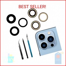 3pcs/Set Rear Back Camera Lens Covers Replacement for iPhone 13 Pro Max Back Rea