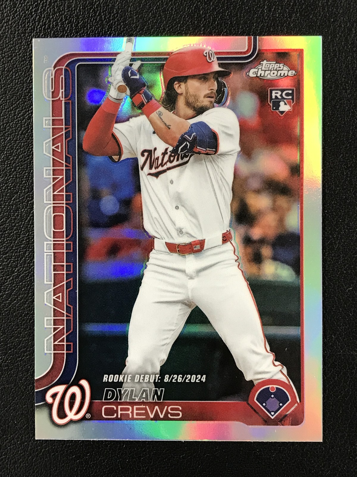 2025 Topps Chrome Update #USC190 Dylan Crews Refractors Washington Nationals