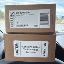 New, Listen Technologies, LR-4200-216, Intelligent DSP RF Receiver, 216 MHz