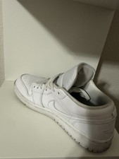 Jordan Air Jordan 1 Low Triple White DV0990-111 Women's Leather Sneaker