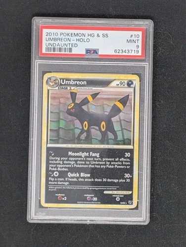 PSA 9 Umbreon Holo 10/90 Undaunted Pokemon 2010