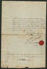 KING GEORGE IV (GREAT BRITAIN) - CIVIL APPOINTMENT SIGNED 06/11/1819