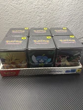 Pokemon TCG Stacking Tin 2025 Case (6 Tins) 18 Packs Total