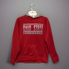 Colosseum Ohio State Buckeyes Hoodie Men’s Red With Grey Hood Medium