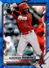 2021 Bowman Chrome Draft Sapphire #BDC110 Alexander Ramirez Card