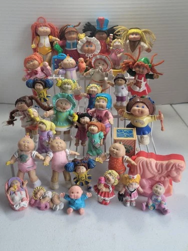 Cabbage Patch Kids CPK 34 Figures Vtg Mini Toy Lot PVC 1980s - 1990s Mix