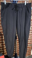 Under Armor Loose Womans Black Athletic Ankle Pants Large
