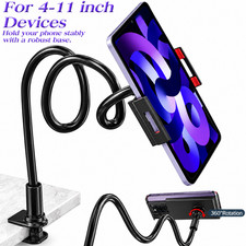 Universal Gooseneck Tablet Mount Phone Holder Flexible Long Arm Clamp Desk Bed