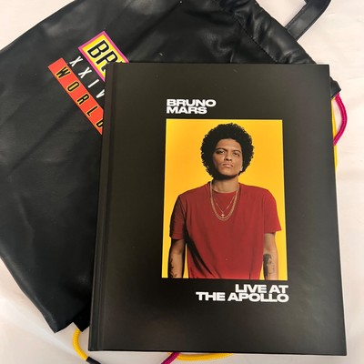Bruno Mars Live at the Apollo Picture Book 24k Magic w/Bag Tour 2018