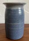 Pottery Vase, Blue, Signed by artist Joe Chomyn, Indiana — photo 5