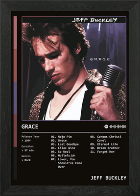 Grace (1994) Album von Jeff Buckley gerahmtes Wandbild Poster Leinwanddruck Bild
