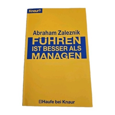 EK5744 Führen ist besser als Managen, von Abraham Zaleznik