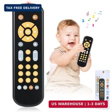 Baby TV Remote Control Toy for 6 Months , Play Remote Musical Toys with Sound an