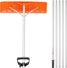 21Ft Reach Snow Rake 25 Inch Blade Aluminium Handle Roof Shovel Tool