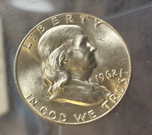 1962-D 50C Franklin Half Dollar BU 90% Silver