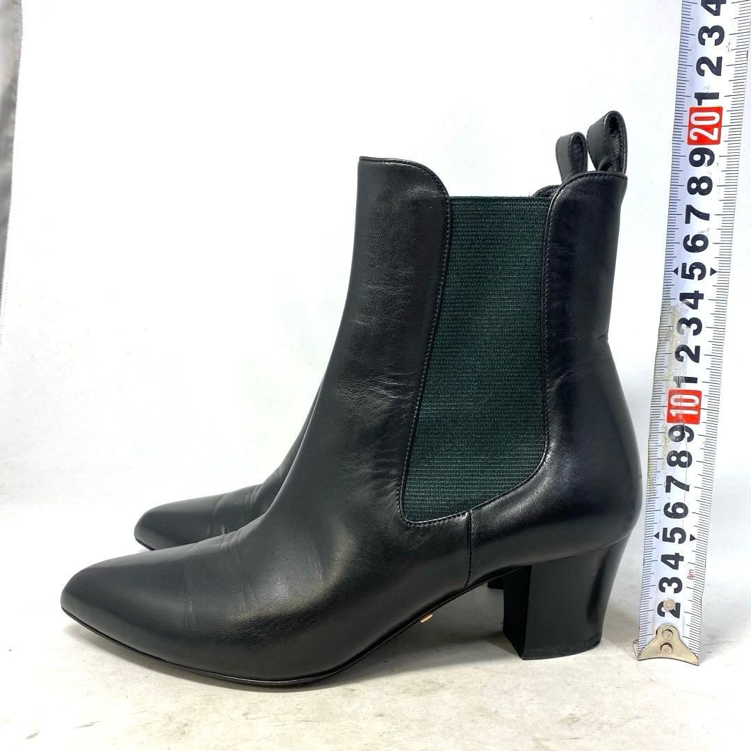 Gucci Side Gore Boots Black X Green Leather Size 34 US About4 For Women thumbnail 9