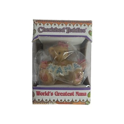 1998 Enesco Cherished Teddies Miniature ~ Worlds Greatest Nana #503738, NIB